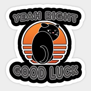 18 Good Luck Cat Sticker